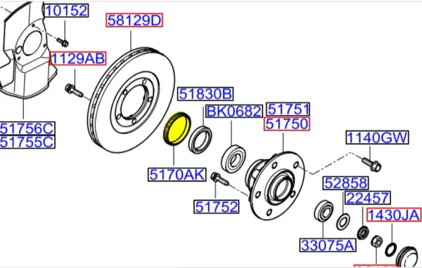 ABS SENSOR SEKMANI ON 0K72A33471A