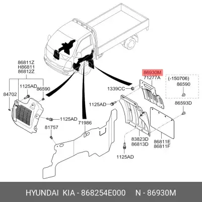 Sag Camurluk Davlumbaz Arka 868254E000