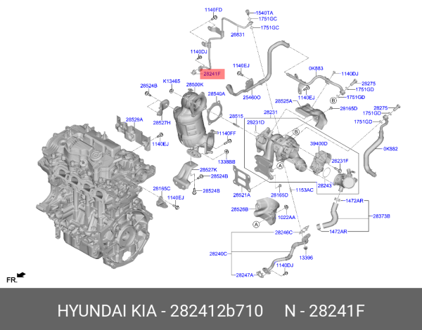 CONTA-T/C YAG BESLEME 282412B710
