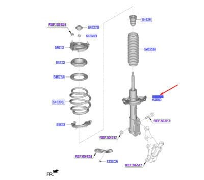 On Amortısor Sol 54651J7XA0