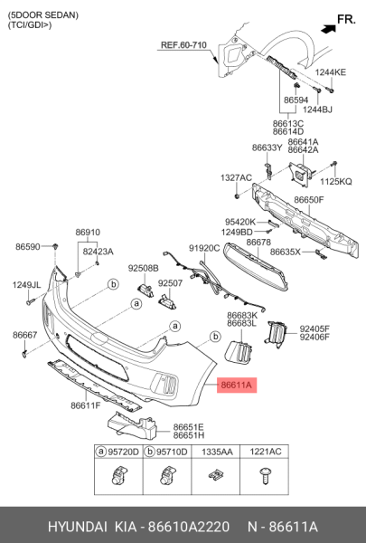 Arka Tampon 86610A2220
