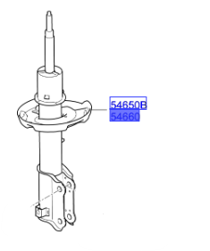 ON AMORTISOR SAG 54660H8850