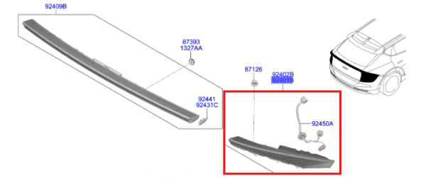Sınyal Lamba Arka Sol 92401CV500