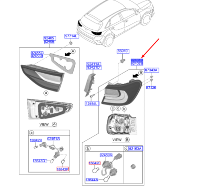 SINYAL LAMBA ARKA SOL 92401J7150
