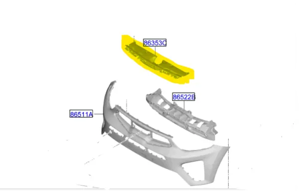 On Panjur Ust Sacı 86391H8AA0