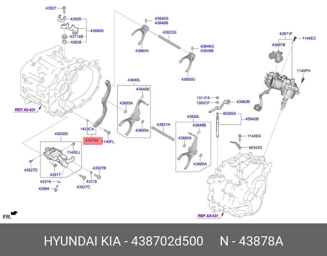 Mıl Braketı 438702D500