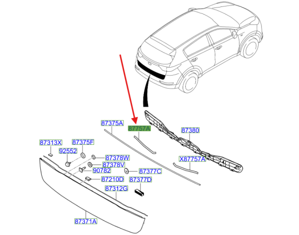 Arka Panel Izolasyon Pedi 87318F1000