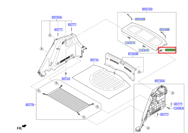 MENTESE BRAKETI ORTA 85933H8000