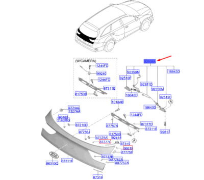 PLAKA LAMBASI 92501J7300