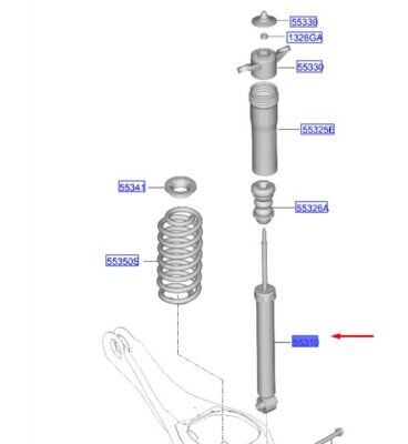 AMORTISOR ARKA 55307AO200