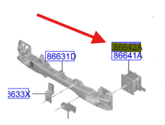 Arka Tampon Destek Sacı Sag 86642CV000