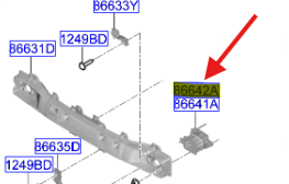 Arka Tampon Ic Sacı 86642EV600