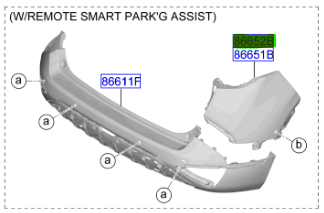 Kapak Arka Tampon Sag 866A6CJ000