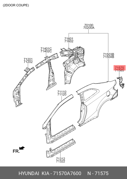 ARKA STOP LAMBA SACI SOL 71570A7600