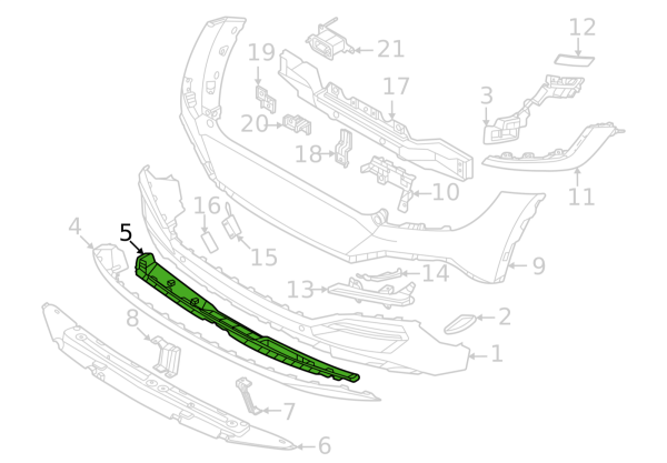 Tampon Braket Parcası No.2 86673CV000