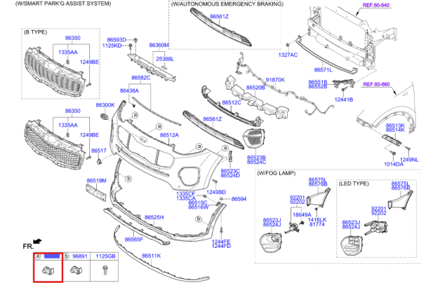 BWS SENSORU S.P.A.S 96890D9000KCS
