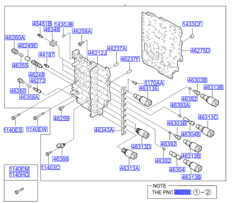 Otomatik Şanzuman Valfi 462103B011
