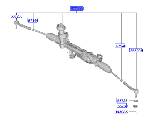 DIREKSIYON KUTUSU KOMPLE 57700R2000