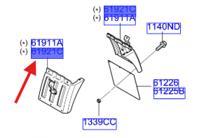 ARKA CAMURLUK DAVLUMBAZ SAG 612204E100