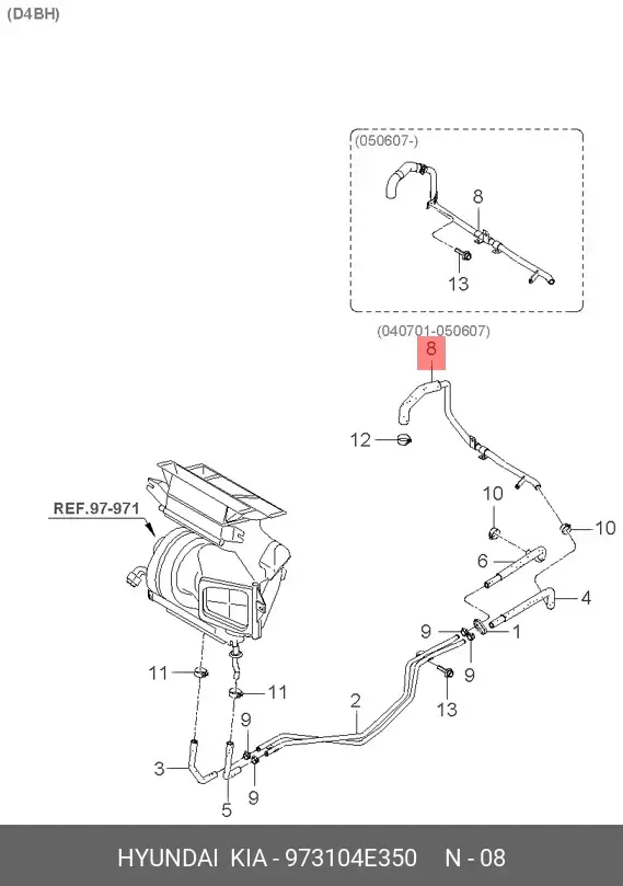 KALORIFER BORUSU 973104E350