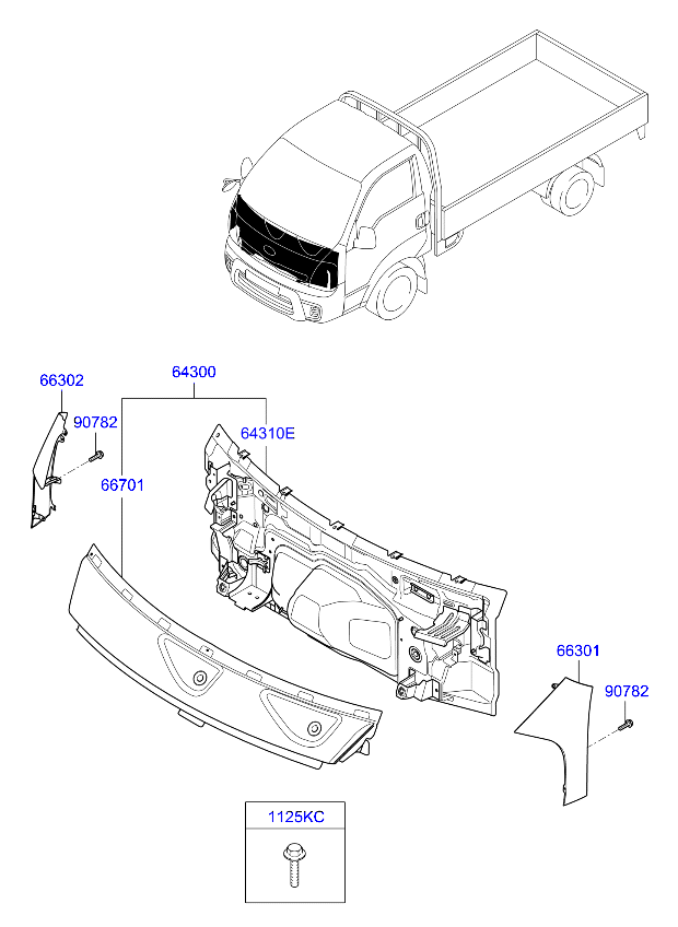ON IC PANEL 643004E100