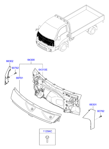 ON IC PANEL 643004E100