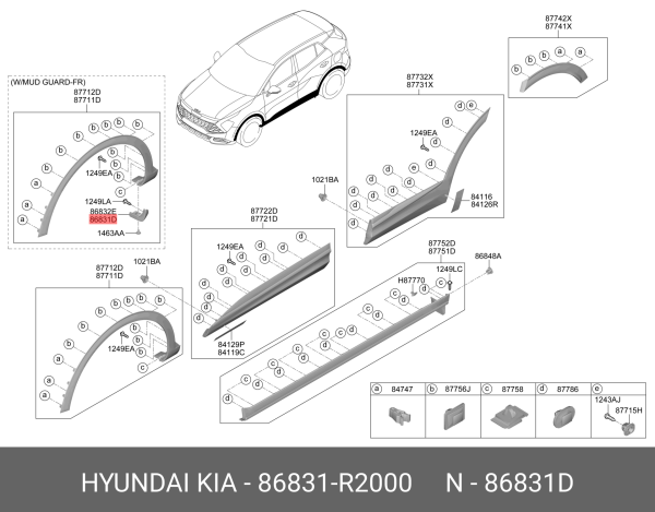 On Camurluk Pacalık Sol 86831R2000