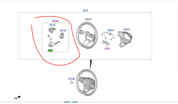 RIO- DIREKSIYON ORTA CERCEVE 56171H8000SA1