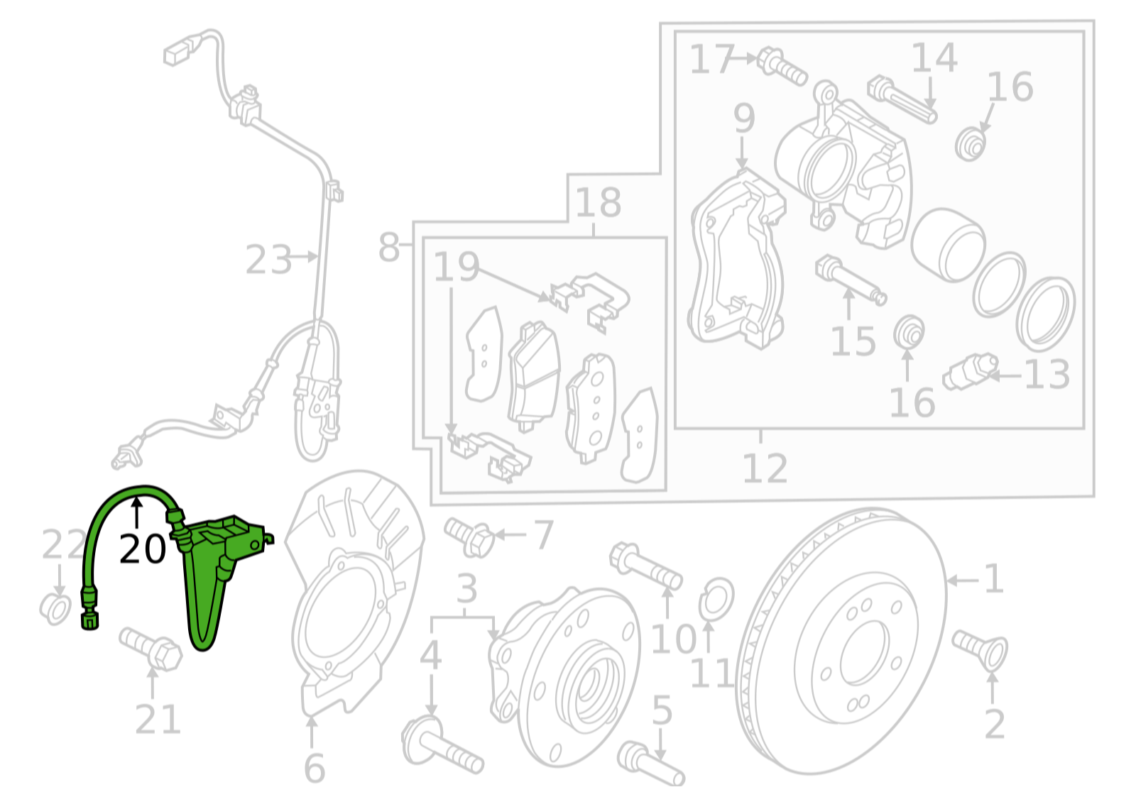 ON FREN HORTUMU SOL 58731AT000