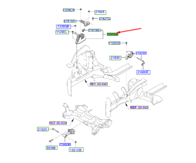 Motor Montaj Braket 21810G4000