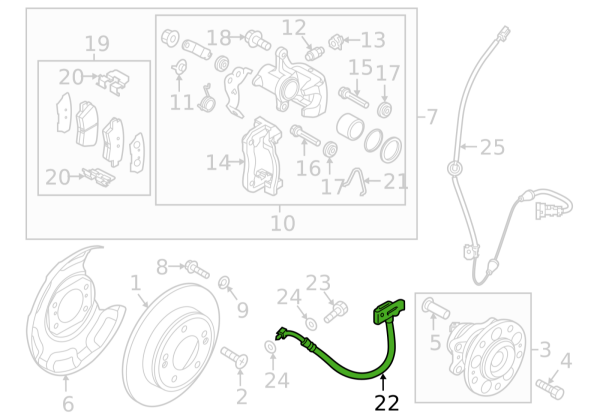 ARKA TEKER FREN HORTUMU SAG 58738Q4000