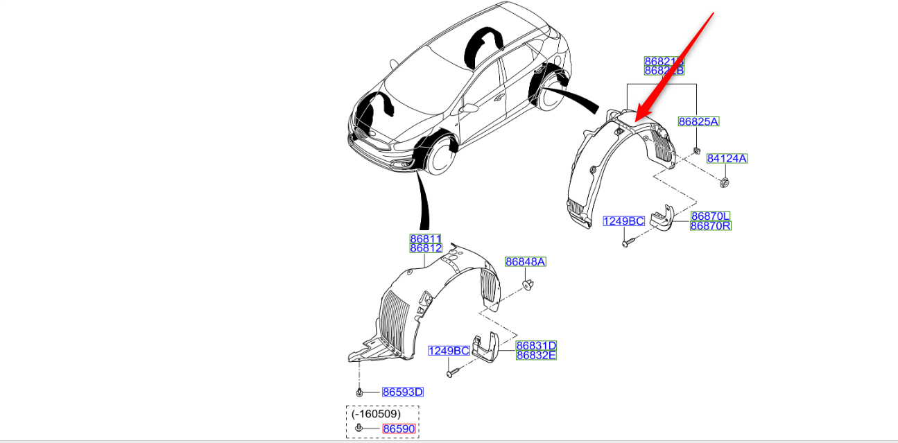 Arka Tozluk Sol 86821A2700