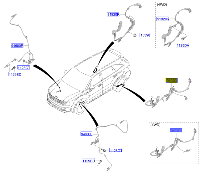 ABS KABLOSU SOL 58950P4501