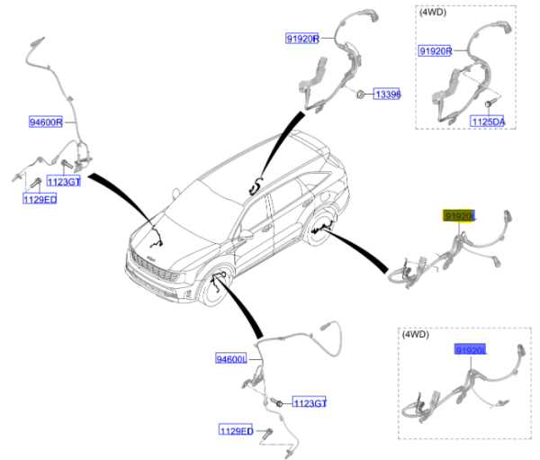ABS KABLOSU SOL 58950P4501
