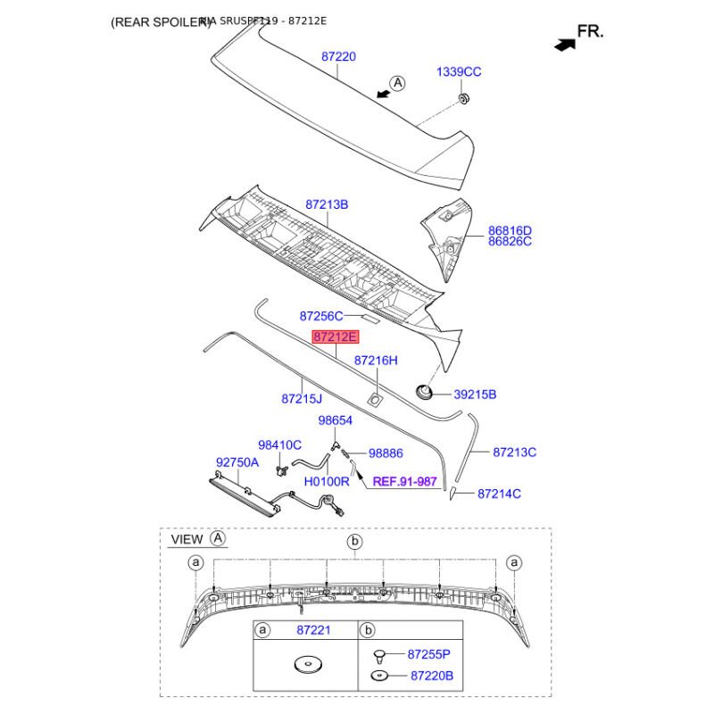 Spoıler Arka - Pad 1 87213F1000