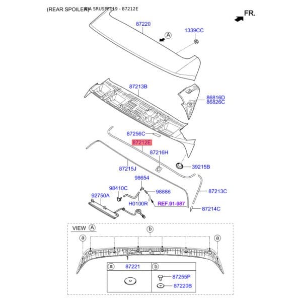 SPOILER ARKA - PAD 1 87213F1000