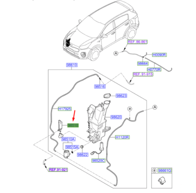 Silecek Motor&Pompa Ön 98510D3500