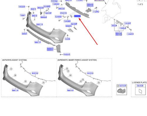 ARKA TAMPON BRAKETI ARKA 86637J7000