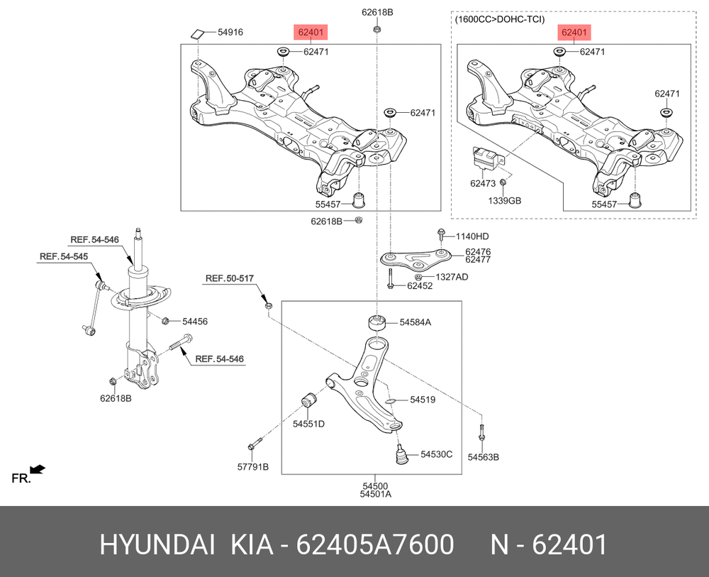 KOMPLE TRAVERS 62405A7600