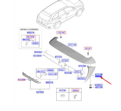 BAGAJ PLASTIGI UST SAG 87380J7000