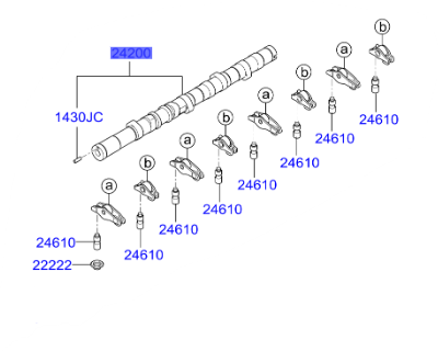 Eksantrık Mılı Sag 242004A201