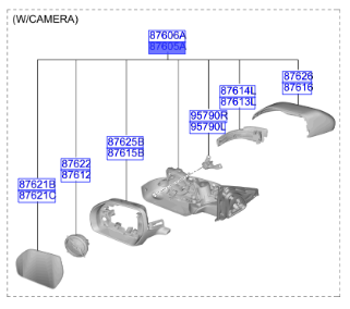 DIKIZ AYNA-SOL 87610EV080