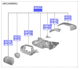 DIKIZ AYNA-SOL 87610EV120