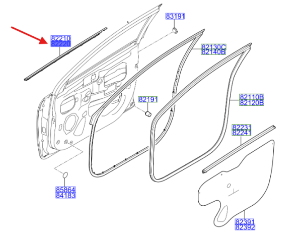 ON KAPI CAM CITASI DIS SAG 82220H8000