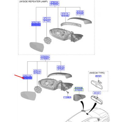 DIKIZ AYNA 87611J7010