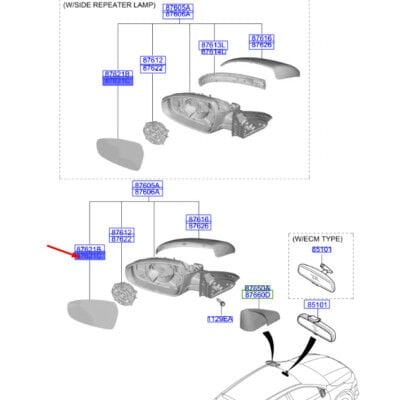 DIKIZ AYNA 87611J7010