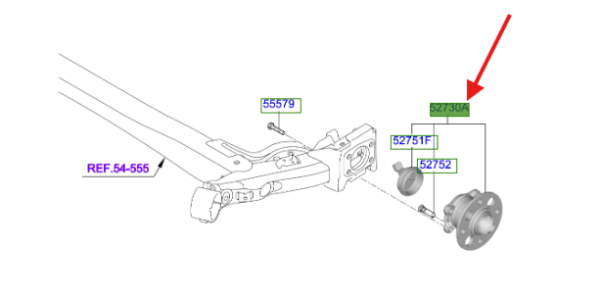 Arka Teker Poryası 52730H8500