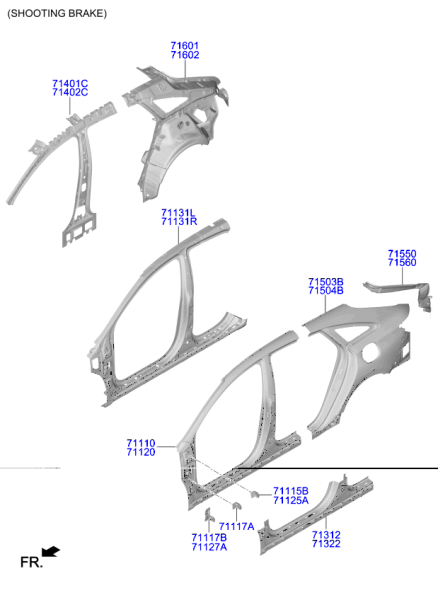 CEED Marşbiyel Sacı Sol 71312J7D00