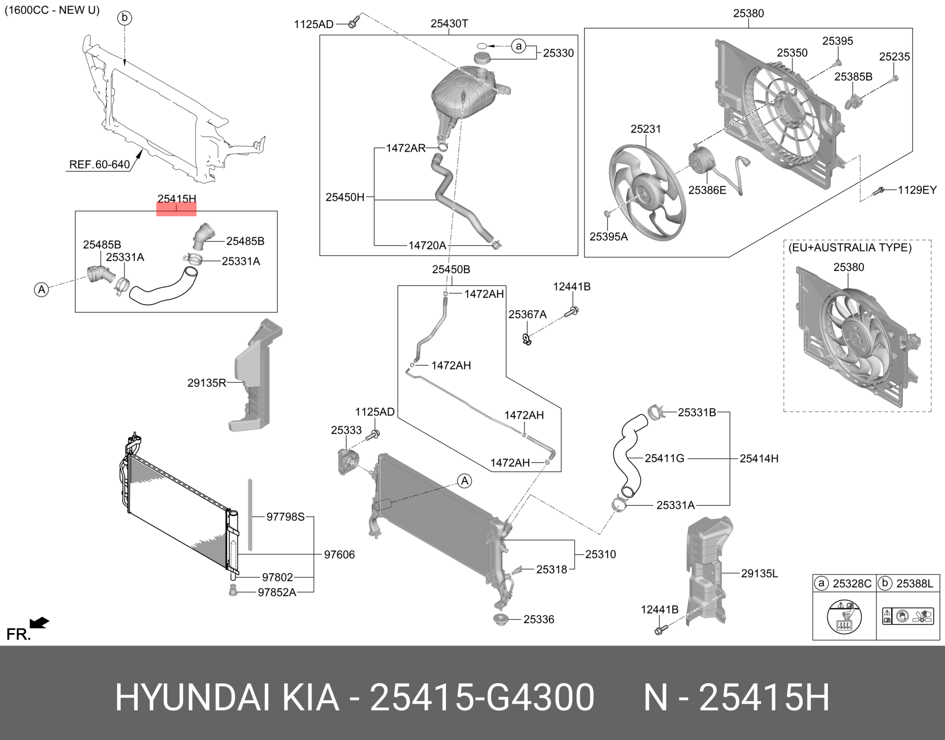 RADYATOR ALT HORTUMU 25415G4300