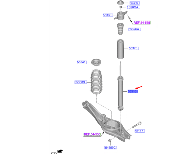 Arka Amortısor 55310J7RC0